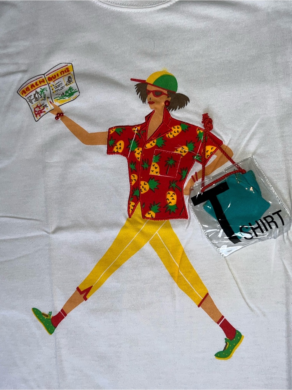 1980s Wm’s Large Tshirt by Castaways - 3-D - Cruise Ship - Shopping